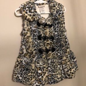 Soft leopard vest - Girls 4T